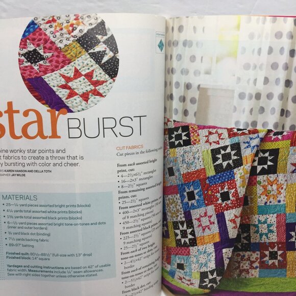 Better Homes Garden Quilt Sampler Magazine Spring Summer 2013 10 Unique Projects - Picture 7 of 10